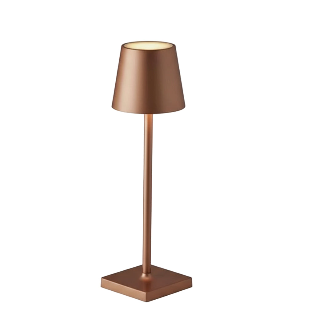 Dotykowa lampka LED 3-kolorowa – nowoczesny design w kolorze kawowym