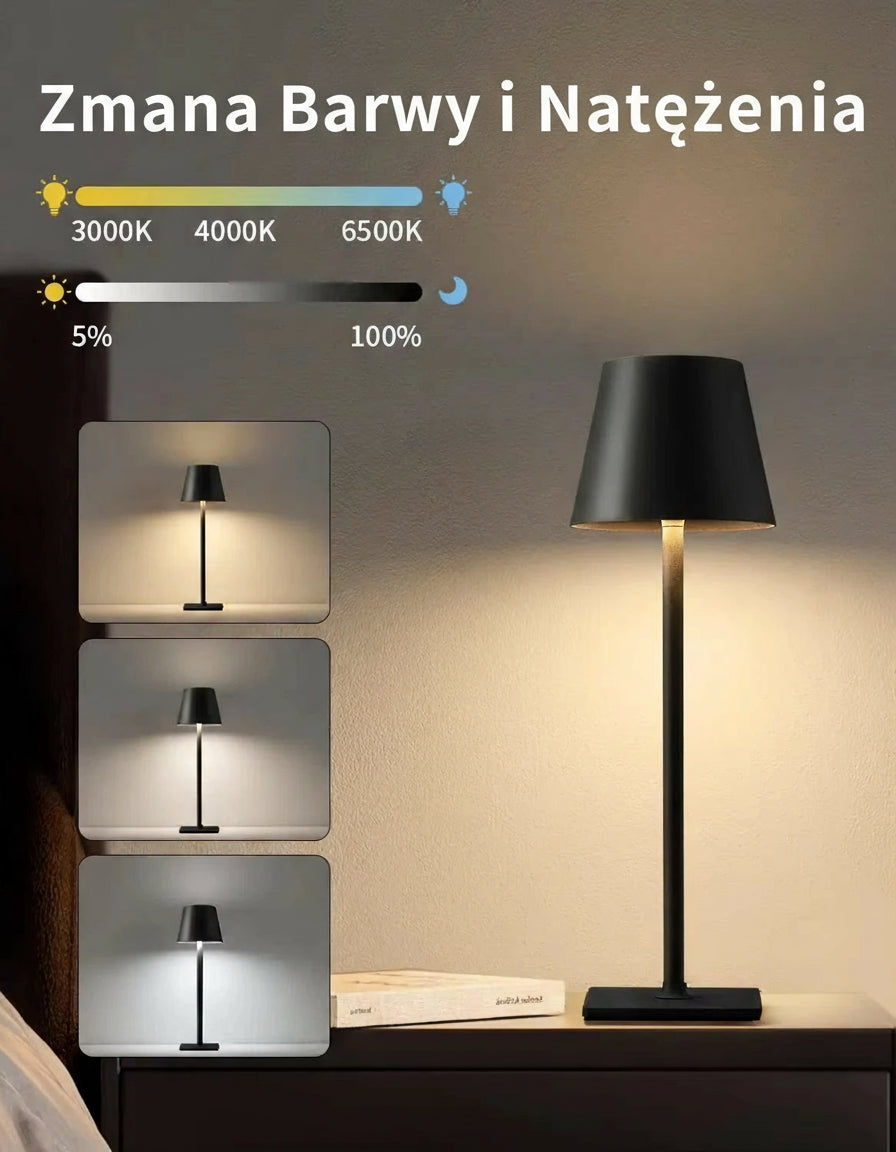 Lampka LED z funkcją dotyku – 3 tryby kolorów światła