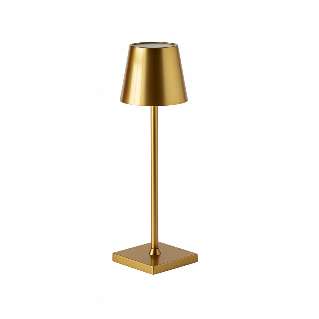 Dotykowa lampka LED 3-kolorowa – nowoczesny design w kolorze złotym