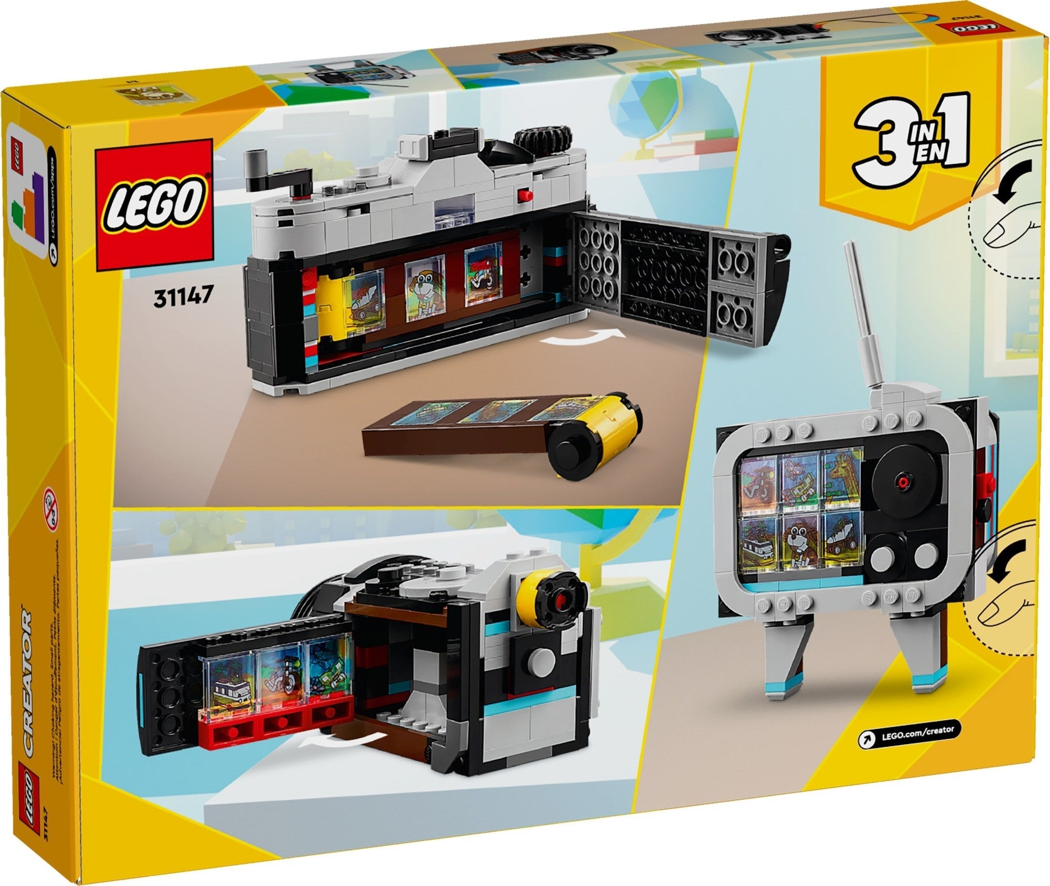 LEGO Creator 31147 Aparat w stylu retro - kompletny zestaw klocków